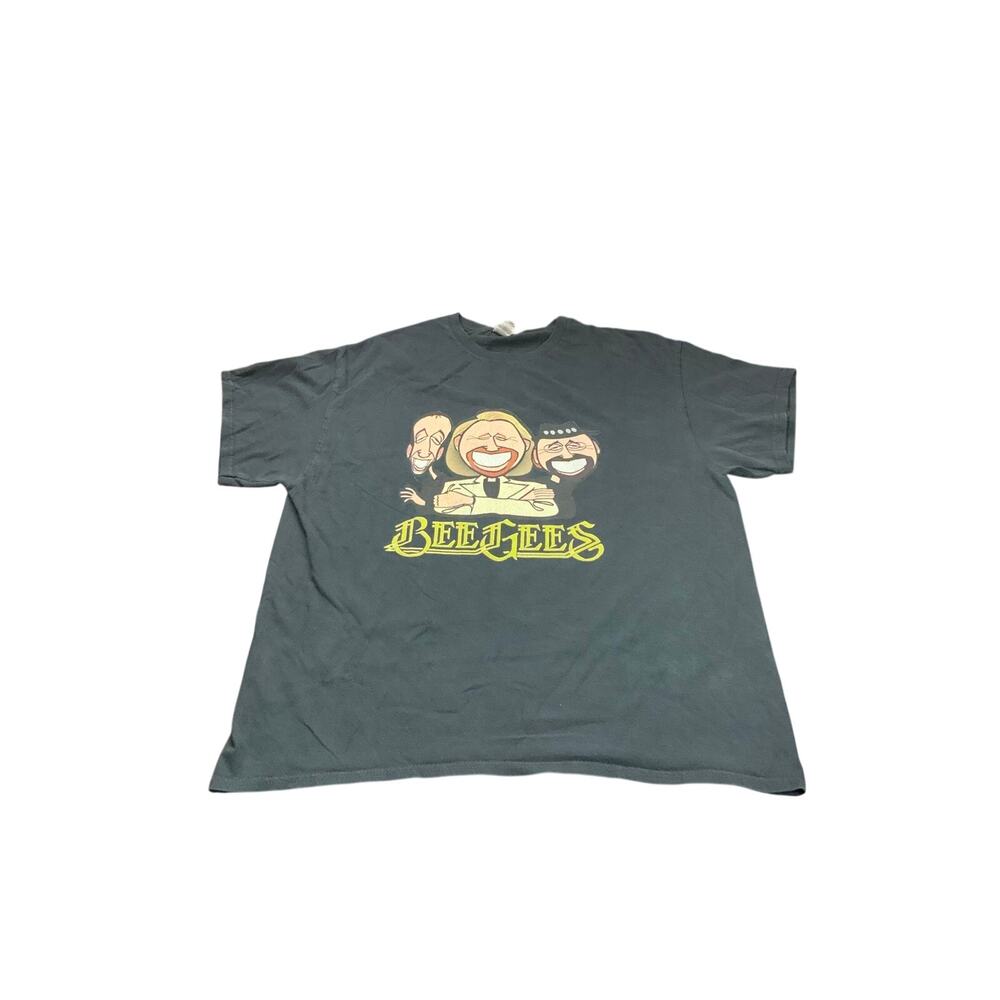 Bee Gees Graphic Band T Shirt XL Black Gildan Caricature Music Tee Unisex